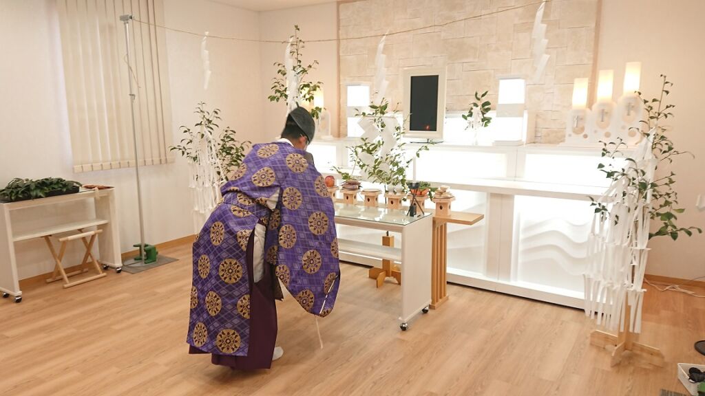 アイホールいとう別邸の神事が執り行われました。 | 飯田市